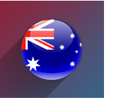 Australian Flag Icon With Background