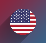 United States Flag Icon With Background