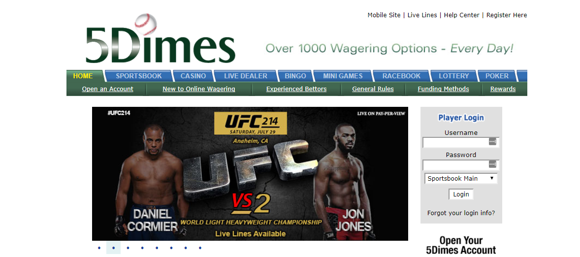 5dimes live lines college football